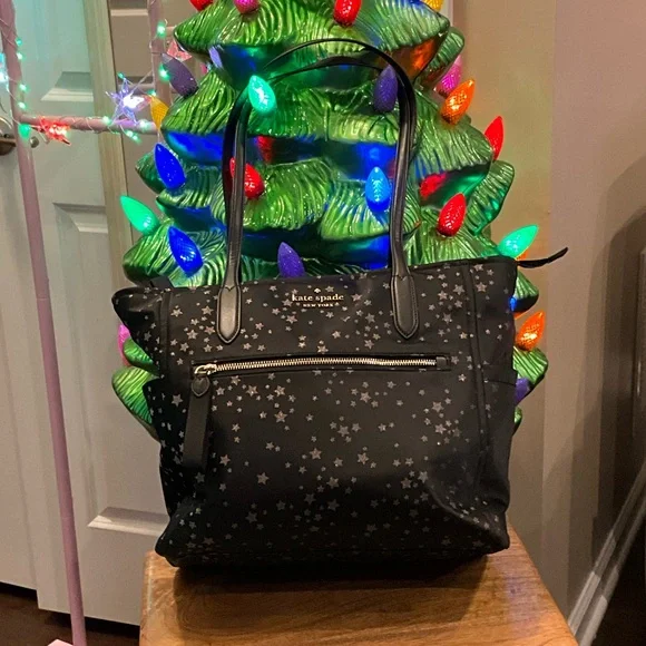 Kate Spade Black Starry Tote - Picture 1 of 4